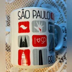 3/$30✨☕️ I ❤️ SP: Vibrant São Paulo Landmark Coffee Mug 🇧🇷